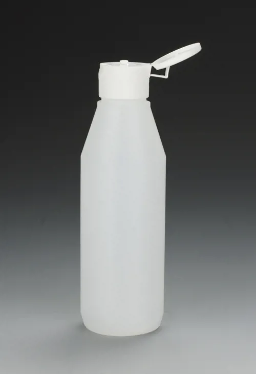 Plastflaske med klaplåg, 250 mL, PE (055780)