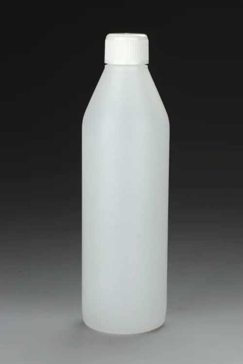 PE-flaske, rund, 250 mL, med skruelåg (055786)