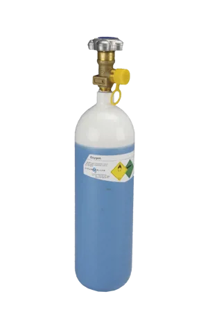 Trykflaske, Oxygen, stålflaske, 2 L, 150 atm. (072510)