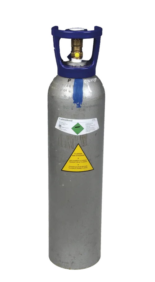 Trykflaske, kulsyre, med stigrør, 6 kg (072570)