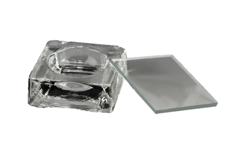 Saltkar med glaslåg, 40 x 40 mm (078607)