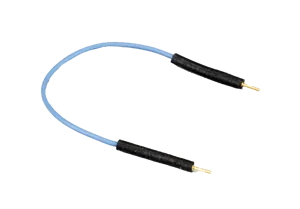 Kabel, 10 cm, 0,8 mm, til breadboard, blå (106013)