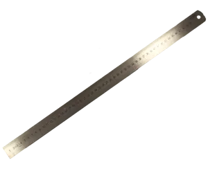 Lineal, skala i rustfritt stål, 50 cm (140540)