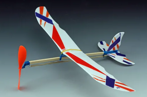 Flyvemaskine, lille, elastikdrevet (212500)