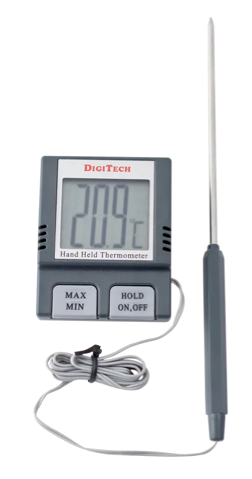 Termometer, digital, med ledning, mini (260704)