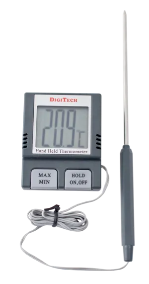 Termometer, digital, med ledning, mini (260704)
