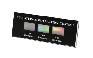 Optiske gitre, 100/300/600 l/mm (326000)