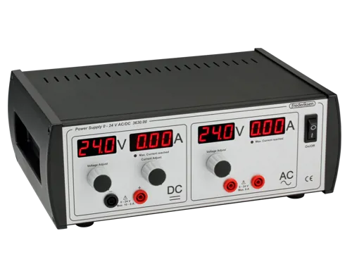 Strømforsyning, 0 - 24 V, 0 - 10 A, med strømbegr (364000)