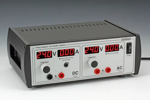 Strømforsyning, 0 - 24 V, 0 - 10 A, strømbegr kærv (364010)