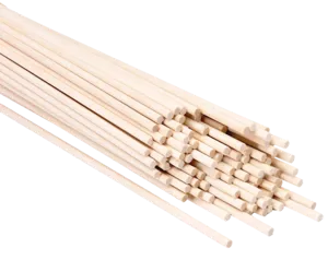 Træpinde, Ø4 mm, 22 cm lang (670180)