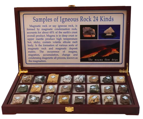 Stensamling, magmatiske, 24 stk, 5 x 4 cm (768032)