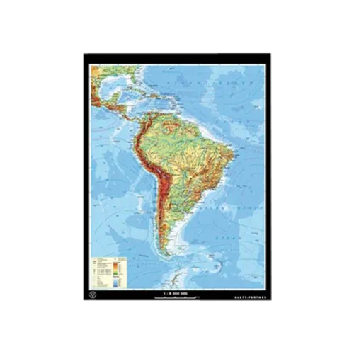 Wandkaart Zuid-Amerika 140x190cm (NL185010)