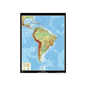 Wandkaart Zuid-Amerika 140x190cm (NL185010)