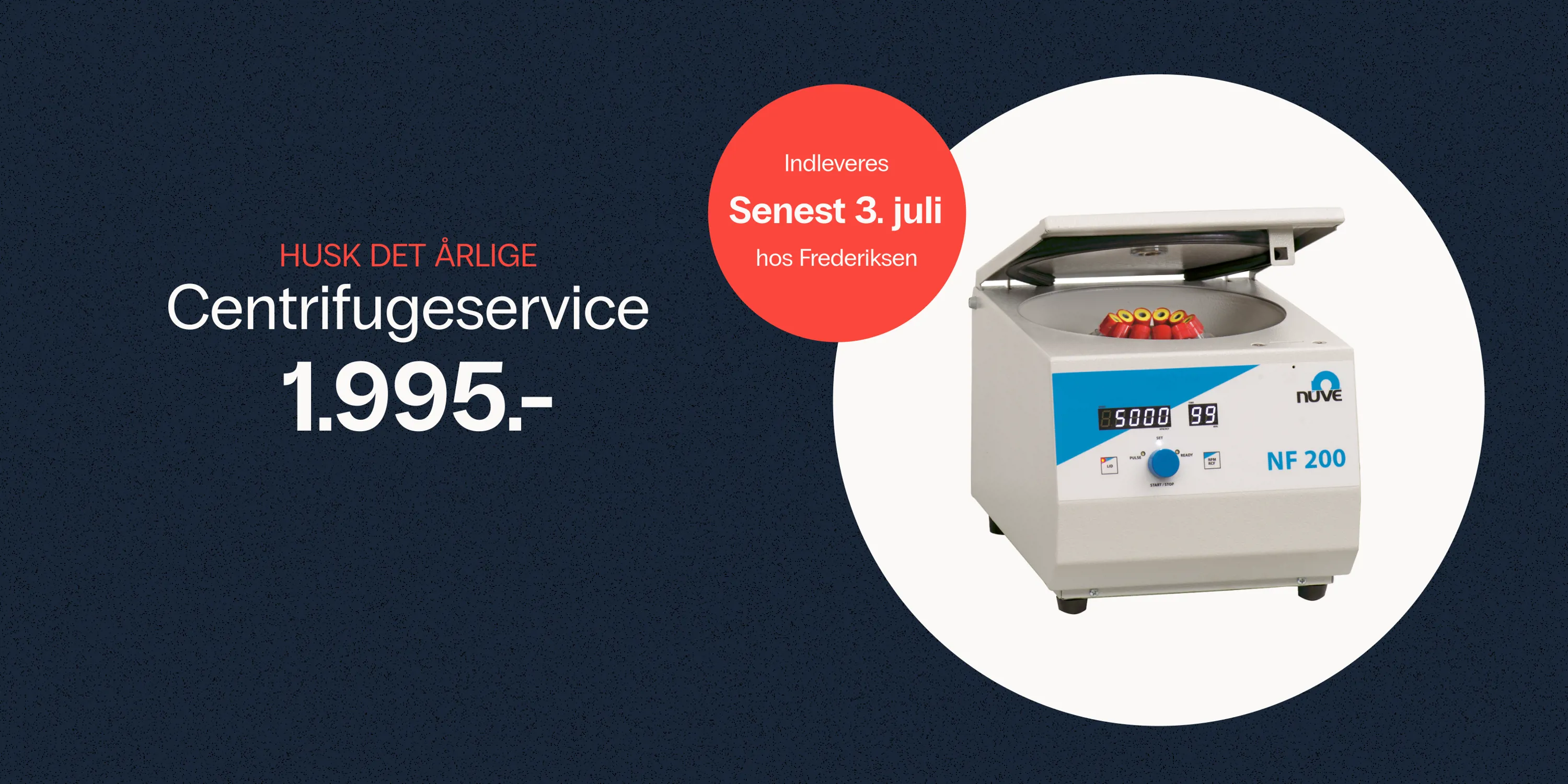 Har du husket at din centrifuge skal have et årligt eftersyn?