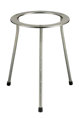 Trefod, 21 cm høj, forniklet stål Trefod, 21 cm høj, forniklet stål (004110)
