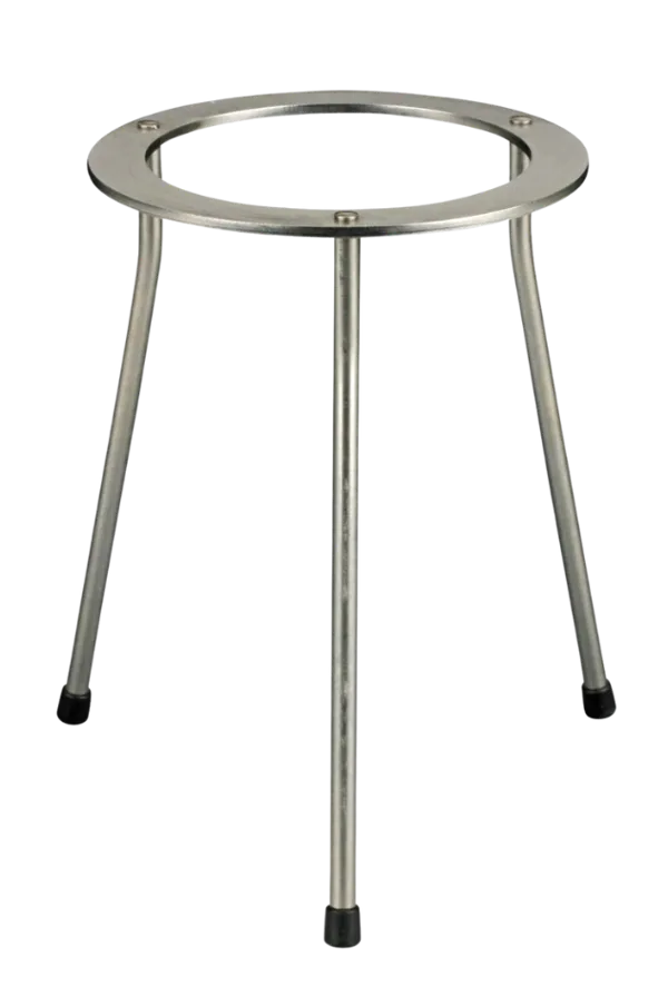 Trefod, 21 cm høj, forniklet stål Trefod, 21 cm høj, forniklet stål (004110)