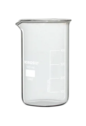 Bægerglas, høj form, 500 mL, Borosil (006850)