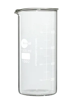 Bægerglas, høj form, 1000 mL, Borosil (006860)