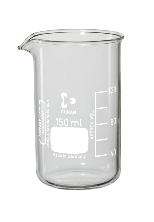 Begerglass, DURAN, 150 mL, høy form Begerglass, DURAN, 150 mL, høy form (006920)