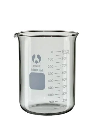 Bægerglas, lav form, 1000 mL, økonomi Bægerglas, lav form, 1000 mL, økonomi (007350)