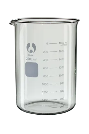 Bægerglas, lav form, 2000 mL, økonomi Bægerglas, lav form, 2000 mL, økonomi (007360)