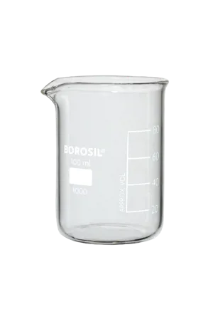 Bägare 100 ml läg modell - borosilikatglas (007420)