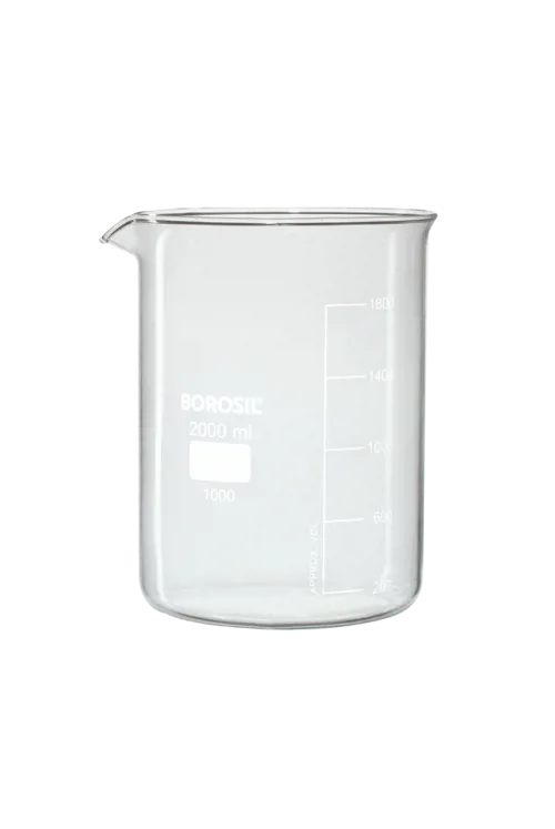 Bekerglas 2000ml laag model, Borosilicaat Bekerglas 2000ml laag model, Borosilicaat (007460)