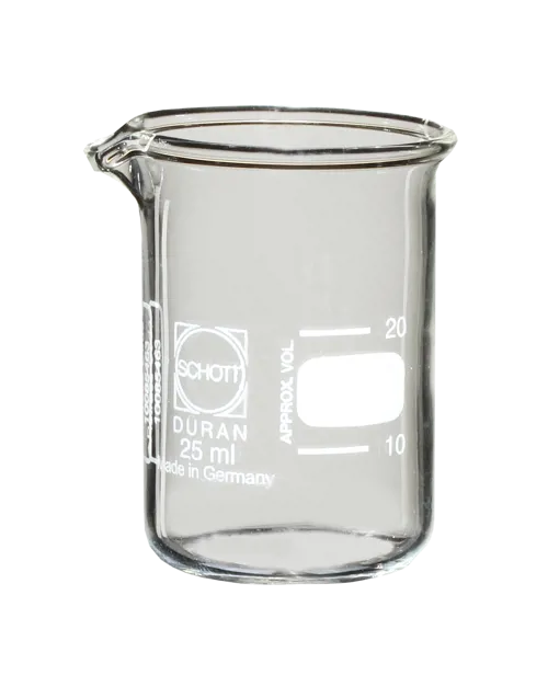 Bægerglas, DURAN, lav form, 25 mL Bægerglas, DURAN, lav form, 25 mL (007500)