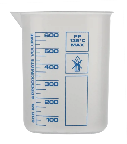 Begerglass i plast PP 600 ml Begerglass i plast PP 600 ml (007750)