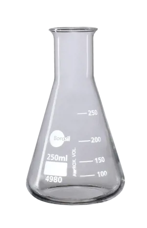 Konisk kolbe, 250 mL, Borosil (007910)