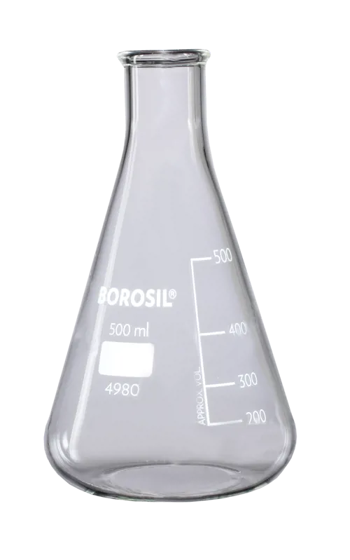 Konisk kolbe, 500 mL, Borosil Konisk kolbe, 500 mL, Borosil (007920)