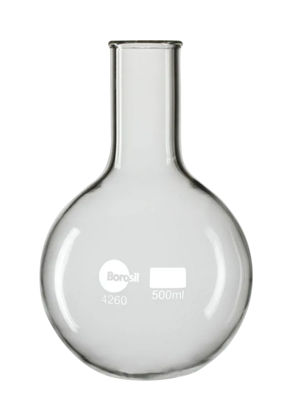 Rundkolv 500 ml - borosilikatglas (008420)