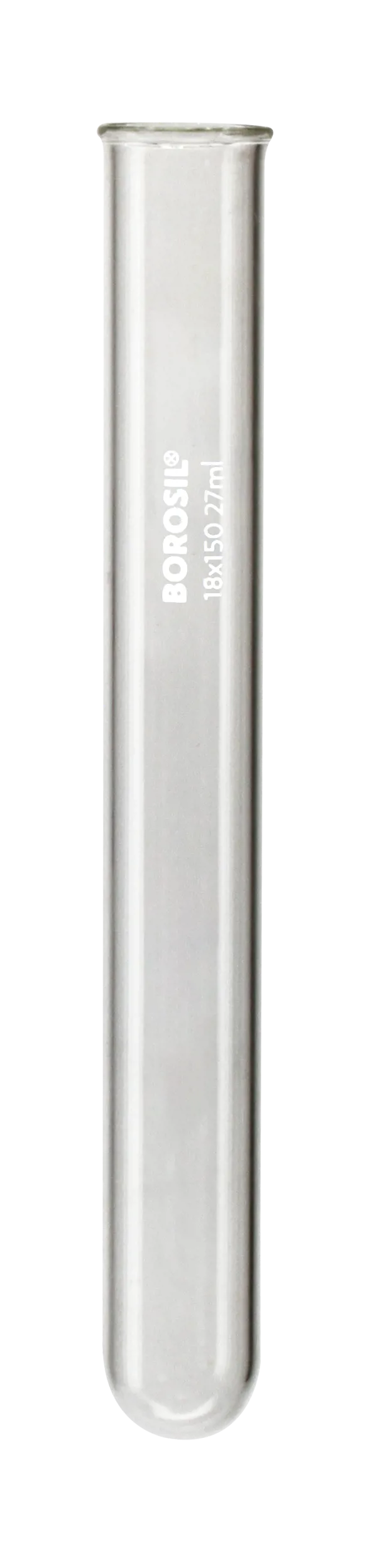 Reagensglas, Ø18 x 150 mm, med krave (012530)