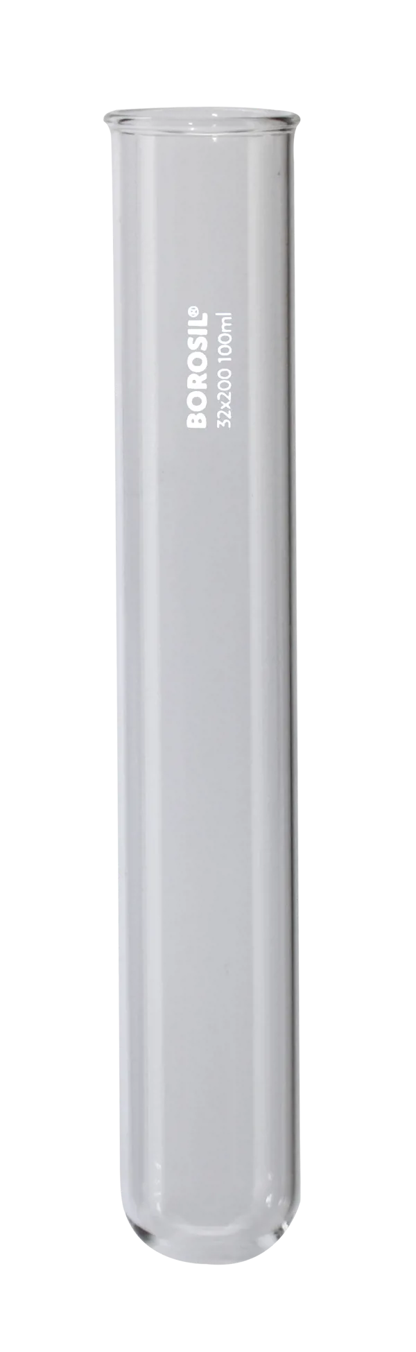 Provrör med kant borosilikatglas Ø32 x 200 mm - 50 st (012550)