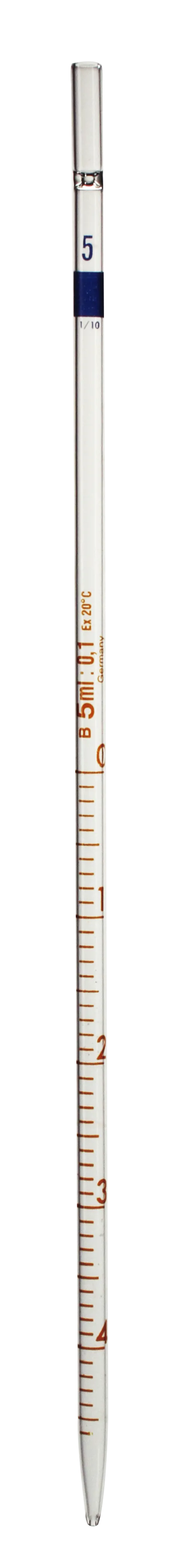 Målepipette, 5 mL, klasse B Målepipette, 5 mL, klasse B (014030)