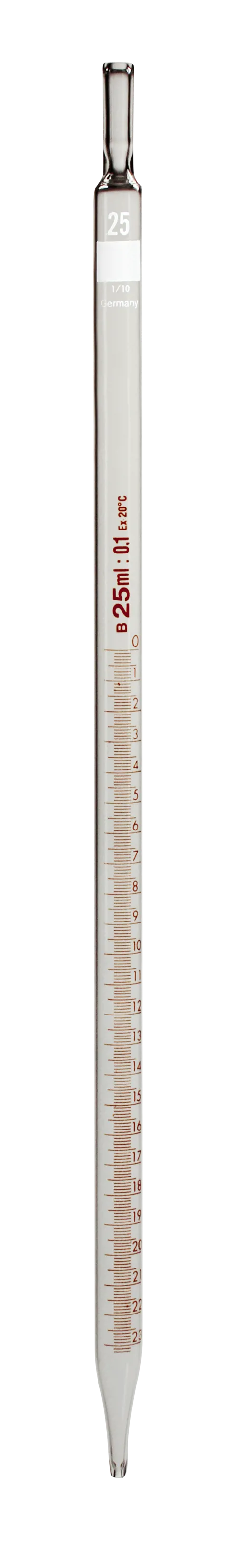 Målepipette, 25 mL, klasse B (014050)