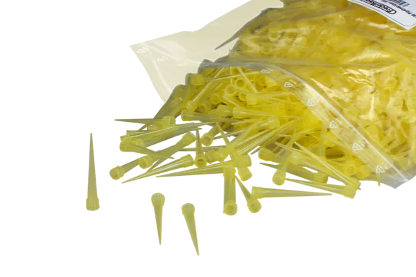 Pipettespisser, 200 µL, gul, 1000 stk  (014436)