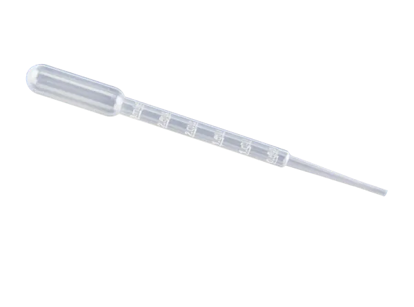 Dråbepipette, plast, 3 mL, Pasteur, gradueret (014500)