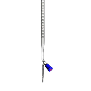 Burette med hane, 0,1 - 25 mL (014710)