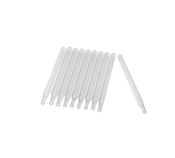 Glasrør med spids, 12 cm, Ø7 mm  (019510)