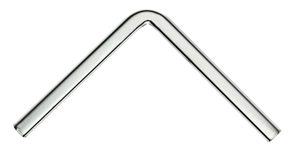 Glassrør Ø 7 mm, vinkelrør 90° pk a 10  (019540)