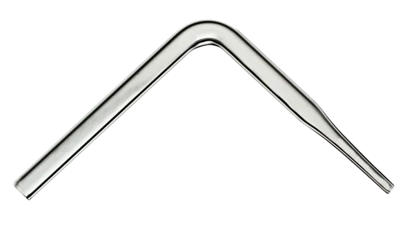 Glassrør Ø 7 mm, vinkel 90° med spiss, 7 x 7 cm, pk a 10  (019545)