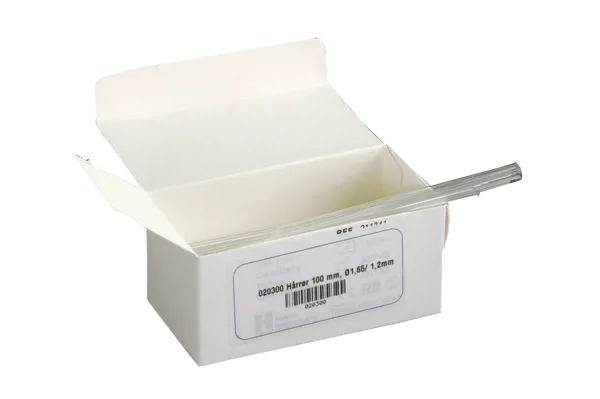 Kapillærrør, Ø1,65/1,2 mm x 100 mm  (020300)