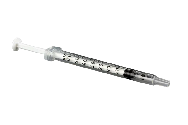 Plastsprøjte, 1 mL/0,01 mL (022005)