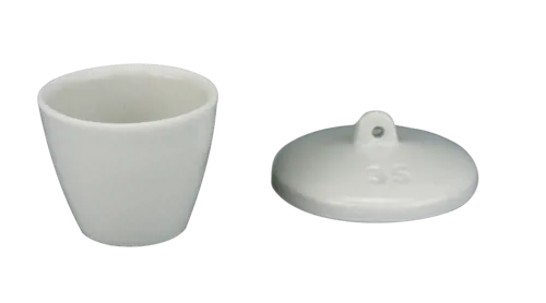 Porcelænsdigel med låg, 15 mL Porcelænsdigel med låg, 15 mL (028700)
