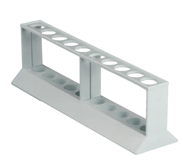 Reagensrørstativ PP Ø 18 mm, 1 x 10 hull  (031020)