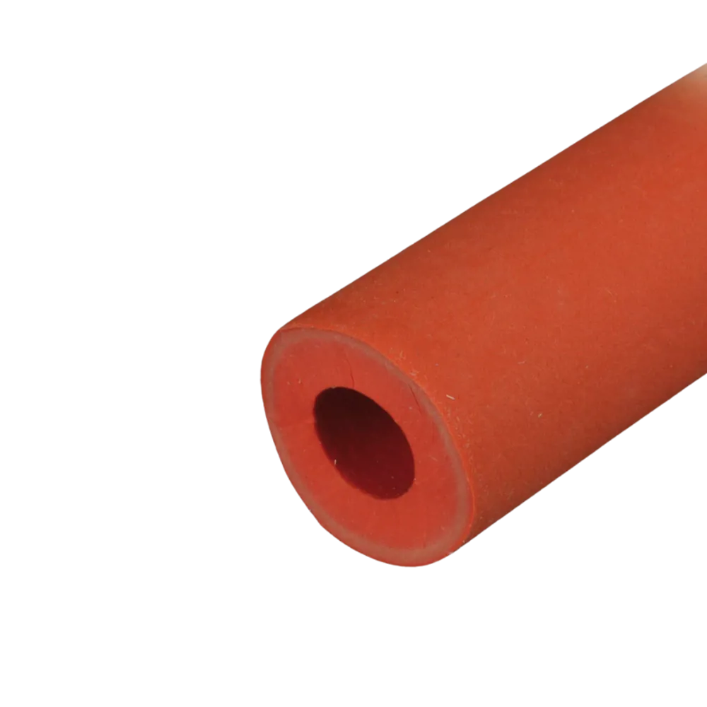 Vakuumslange Ø8/18 mm, rød gummi til laboratorium