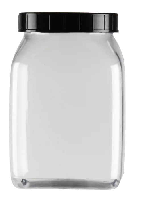 Plastboks, klar, firkantet, 1000 ml Plastboks, klar, firkantet, 1000 ml (053009)