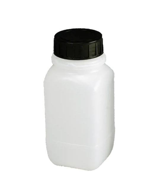 Vierkant HDPE fles Kautex met schroefdop - 500ml (053030)