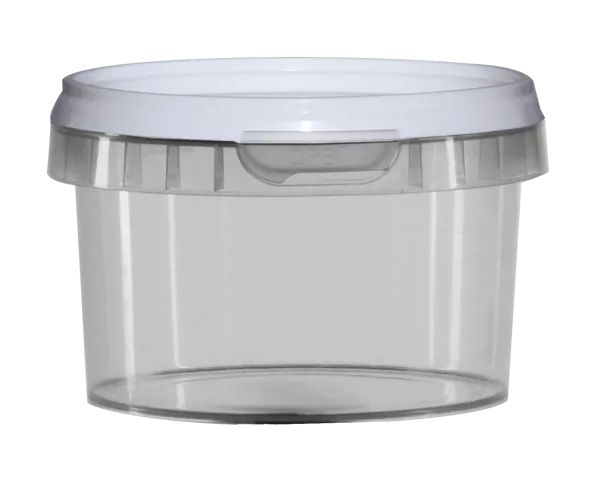 Heldere monsterpotjes 280ml met deksel -  25 stuks (053245)